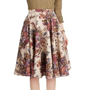 Modcloth Ikebana for All A-line Skirt in Bouquet